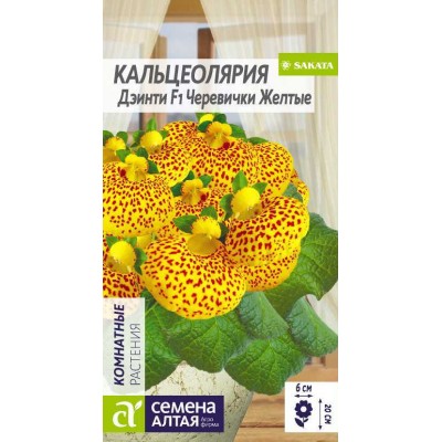 Цветы Кальцеолярия Дэинти Черевички желтые/Сем Алт/цп 5 шт.
