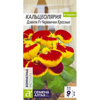 Цветы Кальцеолярия Дэинти Черевички красные/Сем Алт/цп 5 шт.