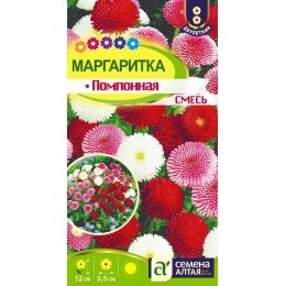 Цветы Маргаритка Помпонная смесь/Сем Алт/цп 0,05 гр.