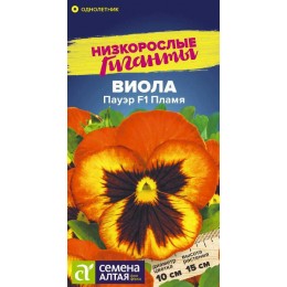 Цветы Виола Пауэр F1 Пламя/Сем Алт/цп 4 шт. Низкорослые гиганты
