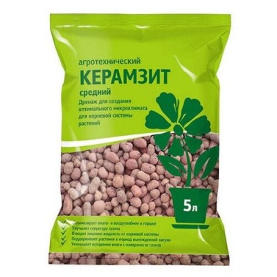 Керамзит средне-крупный/ 5 л. Керамзит средне-крупный/ 5 л.