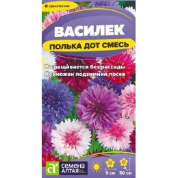 Цветы Василек Полька Дот/Сем Алт/цп 0,5 гр. низкорослый